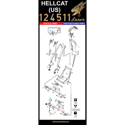 HGW 124511 1/24 F6F-5 Hellcat