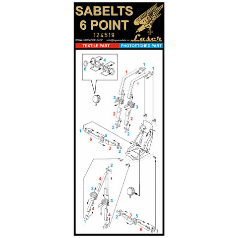 HGW 124519 1/24 Sabelt 6 Point Black