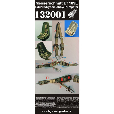 HGW Models 132001 1/32 Messerschmitt Bf 109E 2 sets | Eduard, CyberHobby, Trumpeter
