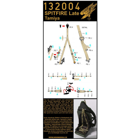 HGW Models 132004 1/32 Spitfire – Late 2 sets | Tamiya