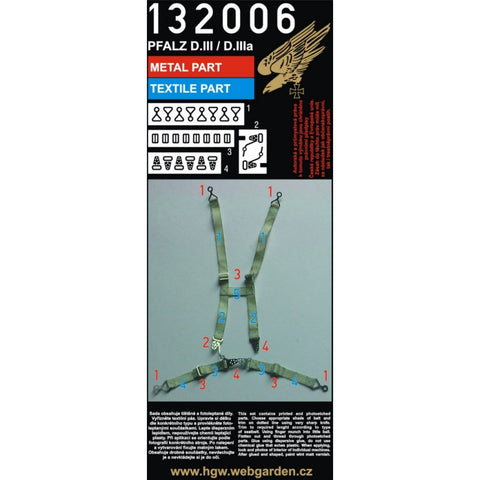 HGW Models 132006 1/32 Pfalz D.III/D.IIIa 2 sets | Wingnut Wings, Roden