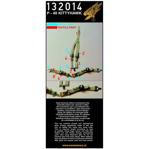 HGW Models 132014 1/32 Curtiss P-40 Warhawk / Kittyhawk 2 sets | Hasegawa, Trumpeter, Revell