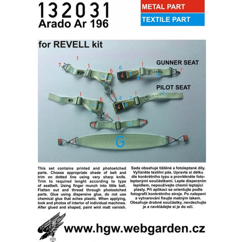 HGW Models 132031 1/32 Arado Ar 196 2 sets | Revell