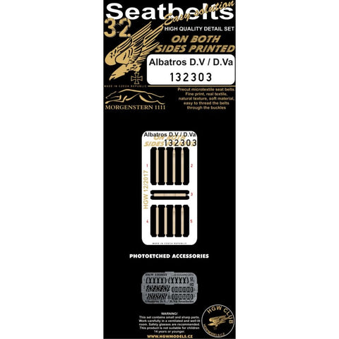HGW Models 132303 1/32 Albatros D.V / D.Va pre-cut (laser) | double-sided printing