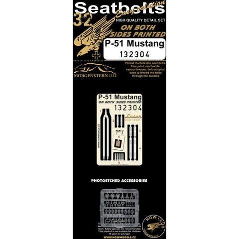 HGW Models 132304 1/32 P-51 Mustang pre-cut (laser) | double-sided printing