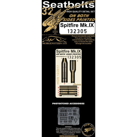 HGW Models 132305 1/32 Spitfire Mk.IX pre-cut (laser) | double-sided printing