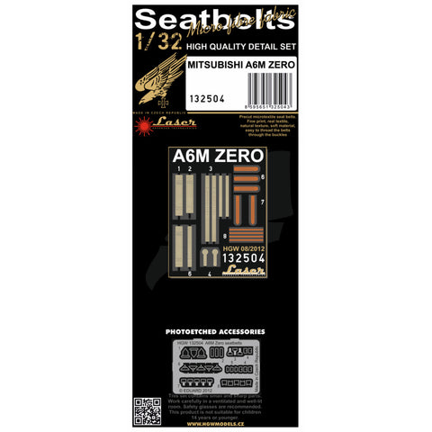 HGW Models 132504 1/32 Mitsubishi A6M Zero (Zeke) pre-cut (laser)