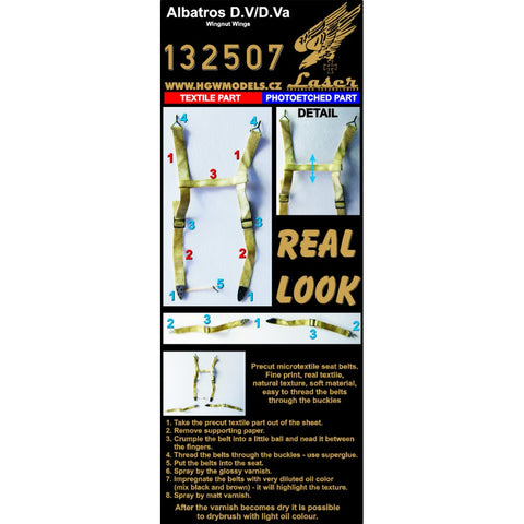 HGW Models 132507 1/32 Albatros D.V / D.Va pre-cut (laser) | Wingnut Wings