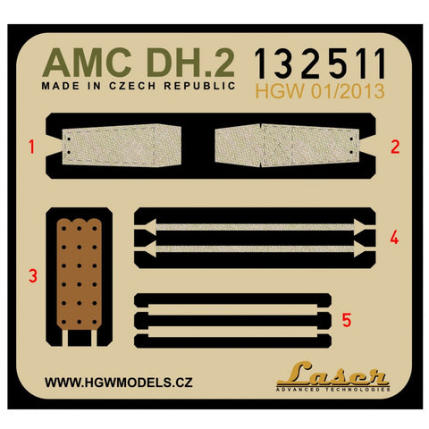 HGW Models 132511 1/32 AMC DH.2 pre-cut (laser) | Wingnut Wings