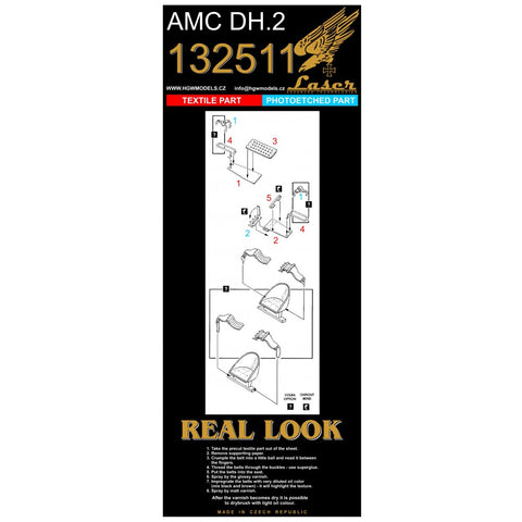 HGW Models 132511 1/32 AMC DH.2 pre-cut (laser) | Wingnut Wings