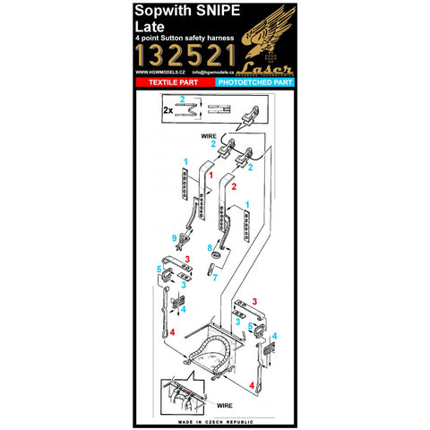 HGW Models 132521 1/32 Sopwith Snipe - Late pre-cut (laser) | Wingnut Wings