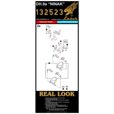 HGW Models 132523 1/32 DH.9a NINAK pre-cut (laser) | Wingnut Wings