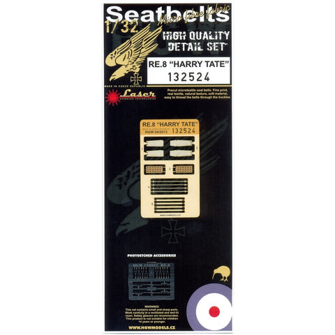 HGW Models 132524 1/32 RE.8 Harry Tate pre-cut (laser) | Wingnut Wings