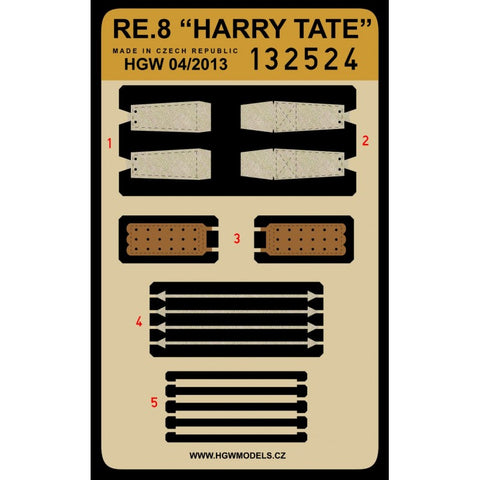 HGW Models 132524 1/32 RE.8 Harry Tate pre-cut (laser) | Wingnut Wings