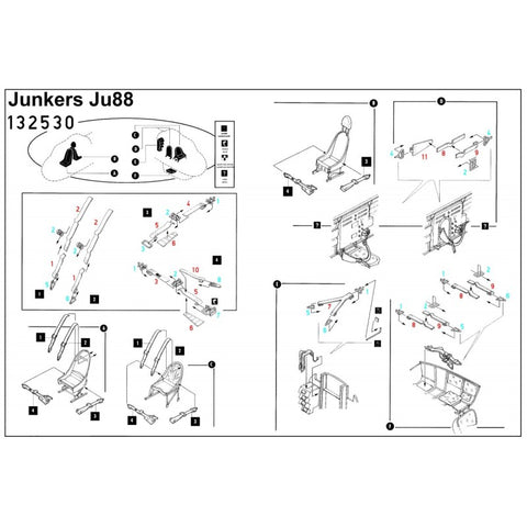 HGW Models 132530 1/32 Junkers Ju 88A-4 pre-cut (laser) | Revell