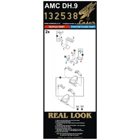 HGW Models 132538 1/32 AMC DH.9 pre-cut (laser) | Wingnut Wings