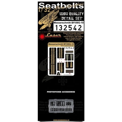 HGW Models 132542 1/32 Messerschmitt Bf 109G-10 pre-cut (laser) | Orlon material (Ersatz)