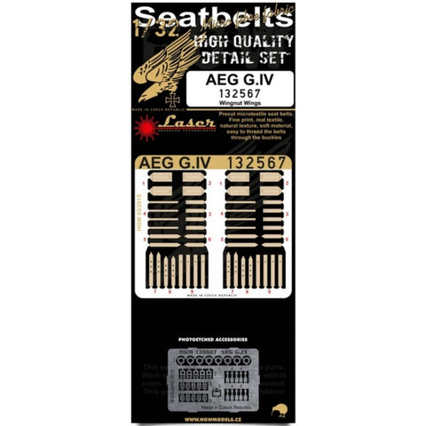 HGW Models 132567 1/32 AEG G.IV pre-cut (laser) | Wingnut Wings