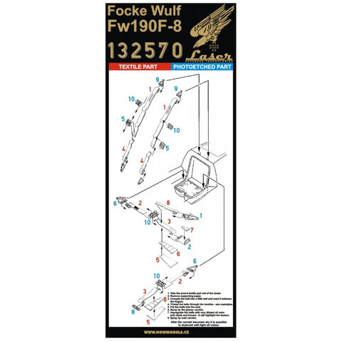 HGW Models 132570 1/32 Focke-Wulf Fw 190F-8 pre-cut (laser) | Revell