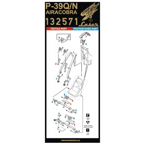 HGW Models 132571 1/32 P-39Q/N Airacobra pre-cut (laser) | Kittyhawk