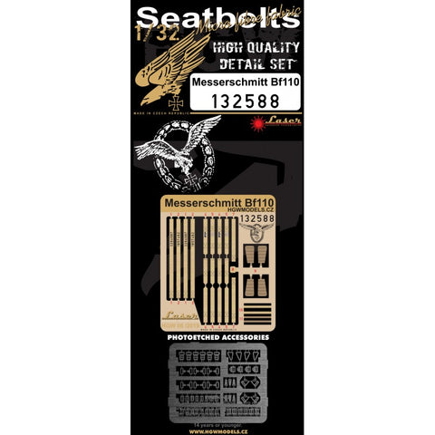 HGW Models 132588 1/32 Messerschmitt Bf 110 pre-cut (laser)