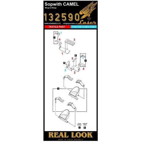 HGW Models 132590 1/32 Sopwith Camel pre-cut (laser) | Wingnut Wings