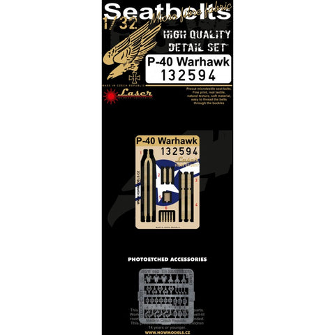 HGW Models 132594 1/32 P-40 Warhawk pre-cut (laser)
