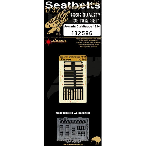 HGW Models 132596 1/32 Jeannin Stahltaube pre-cut (laser)