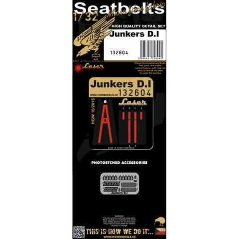 HGW Models 132604 1/32 Junkers D.I pre-cut (laser) | Wingnut Wings
