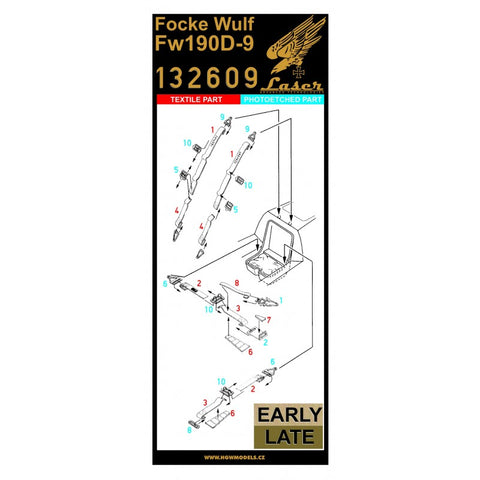 HGW Models 132609 1/32 Focke-Wulf Fw 190D-9 pre-cut (laser)