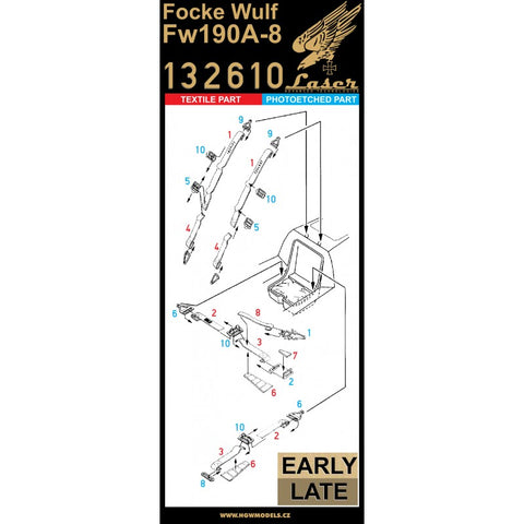 HGW Models 132610 1/32 Focke Wulf Fw 190A-8 pre-cut (laser)