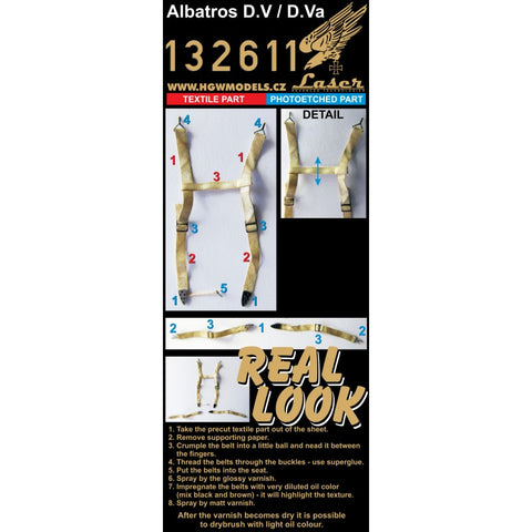 HGW Models 132611 1/32 Albatros D.V / D.Va pre-cut (laser) | Wingnut Wings