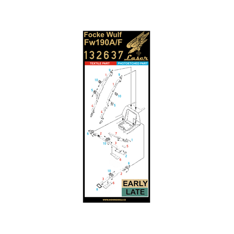 HGW Models 132637 1/32 Focke-Wulf Fw190A/F-8 pre-cut (laser)