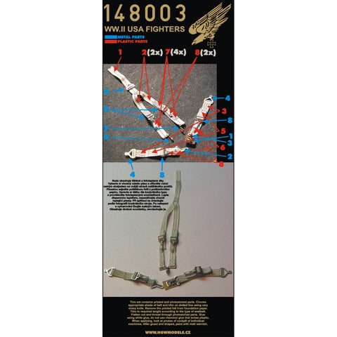 HGW Models 148003 1/48 U.S. Fighters 2 sets | WWII era