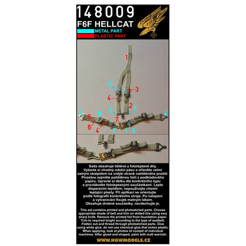 HGW Models 148009 1/48 F6F-3 / 3N / 5 / 5N Hellcat 2 sets | Hasegawa, Eduard, HobbyBoss