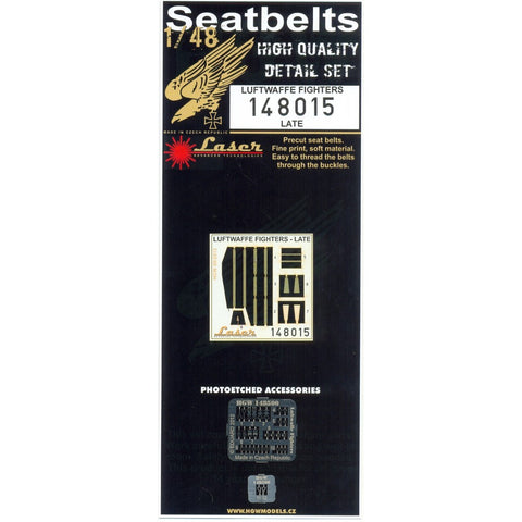 HGW Models 148015 1/48 Luftwaffe Fighters - Late pre-cut (laser) | WWII era