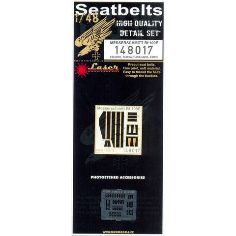 HGW Models 148017 1/48 Messerschmitt Bf 109E pre-cut (laser) | Eduard, Tam., Has., Airfix