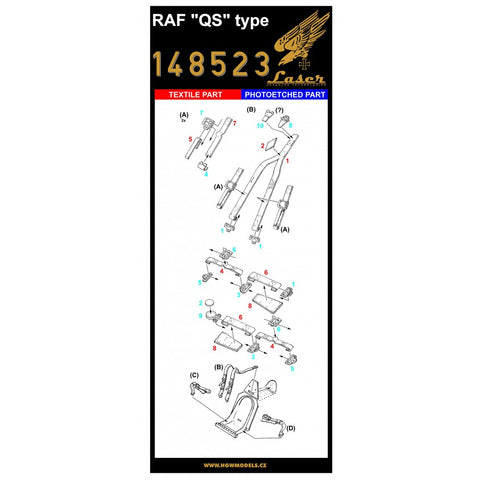 HGW Models 148523 1/48 RAF "QS" Type pre-cut (laser)
