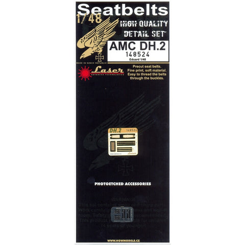 HGW Models 148524 1/48 AMC DH.2 pre-cut (laser) | Eduard
