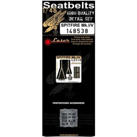 HGW Models 148538 1/48 Spitfire Mk.I/V pre-cut (laser) | Airfix, Tamiya