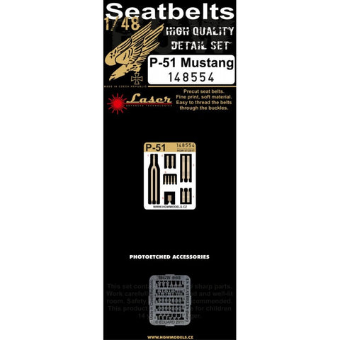 HGW Models 148554 1/48 P-51 Mustang pre-cut (laser)