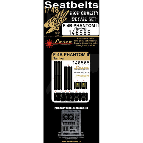 HGW Models 148565 1/48 F4B PHANTOM II pre-cut (laser) | Tamiya