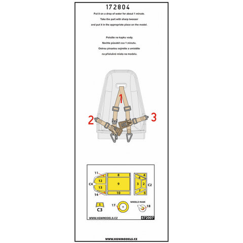 HGW 172804 1/72 Bf109E-4/7