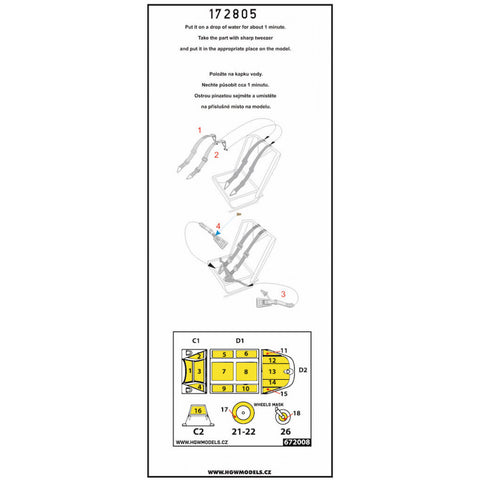 HGW 172805 1/72 Bf109G-6