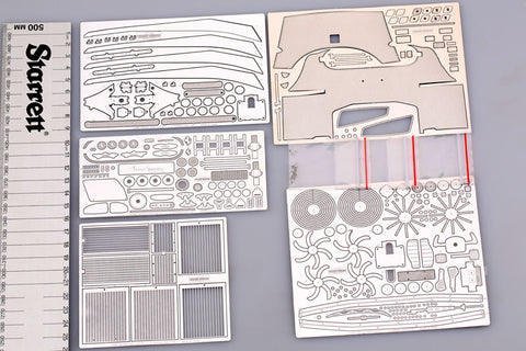 Hobby Design HD02-0193 1/12 Enzo Ferrari Detail-Up Set (for Tamiya) (Photo-etched parts + Metal parts)