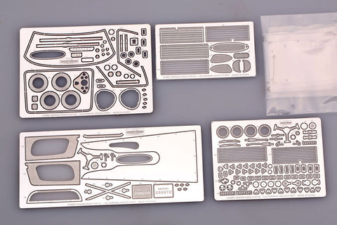 Hobby Design HD02-0197 1/24 Ferrari 250 GTO Detail-Up Set (for Fujimi) (Photo-etched parts + knob switches + toggle switches + rivet heads)