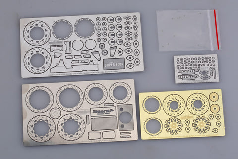 Hobby Design HD02-0209 1/12 Honda CB400 Super Four Detail-Up Set (for Aoshima 042152) (Photo-etched parts + Metal parts)