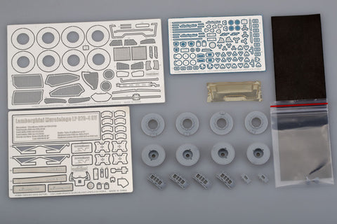 Hobby Design HD02-0277 1/24 Lamborghini LP670 Detail-Up Set (for Aoshima) (Photo-etched parts + Resin)
