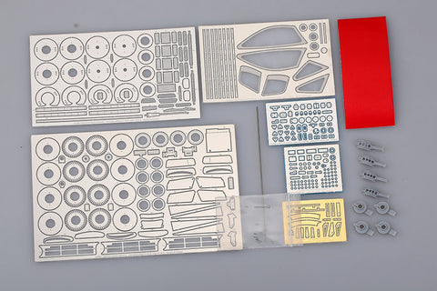 Hobby Design HD02-0283 1/24 McLaren F1 GTR Longtail Detail-Up Set (for Aoshima) (Photo-etched parts + Metal parts + Resin)