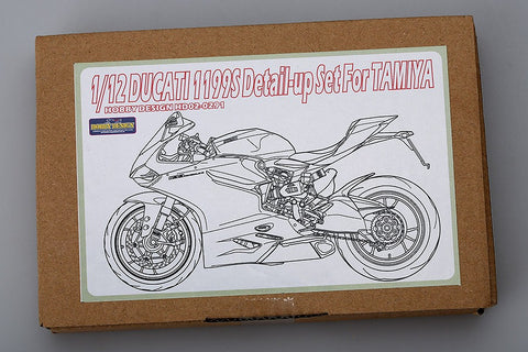 Hobby Design HD02-0291 1/12 Ducati 1199 Panigale S Detail-Up Set (for Tamiya) (Photo-etched parts + Metal parts + Resin)
